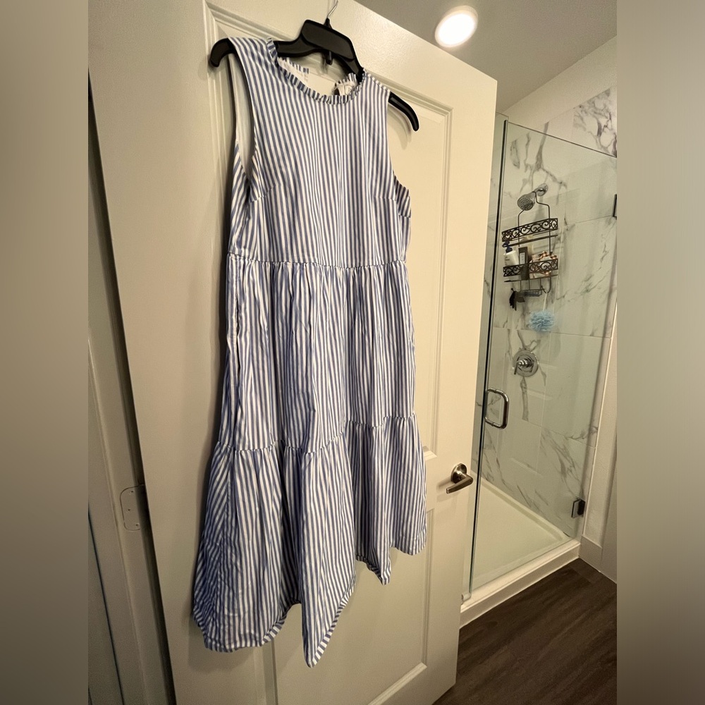 Jcrew summer stripped dress size M